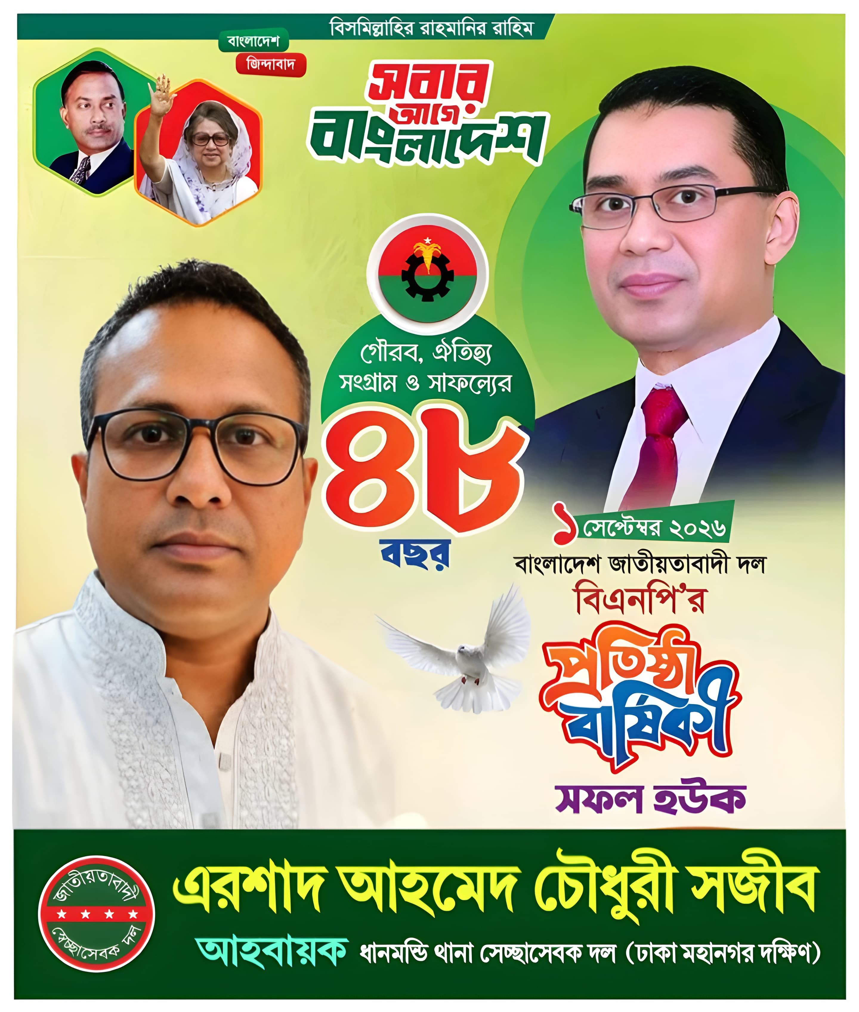 বিএনপির ৪৮তম প্রতিষ্ঠা বার্ষিকী